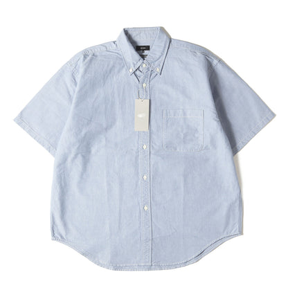 25SS ワイドフィット 5分袖 ボタンダウン シャツ (11-01-0575-301) / JAPANESE FABRIC BEAMS PLUS