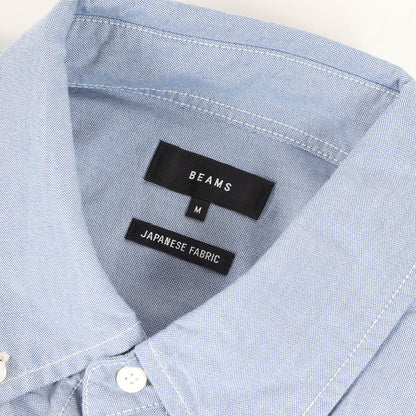 25SS ワイドフィット 5分袖 ボタンダウン シャツ (11-01-0575-301) / JAPANESE FABRIC BEAMS PLUS
