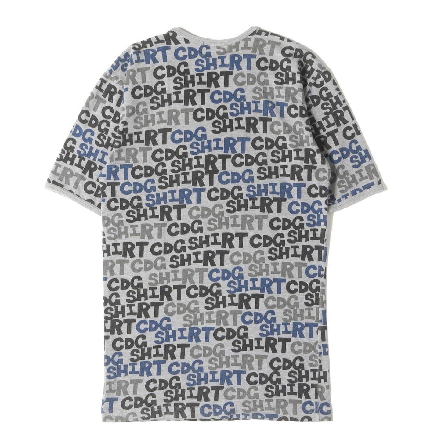 90s CDG SHIRT 総柄 ロゴ ストレッチ Tシャツ