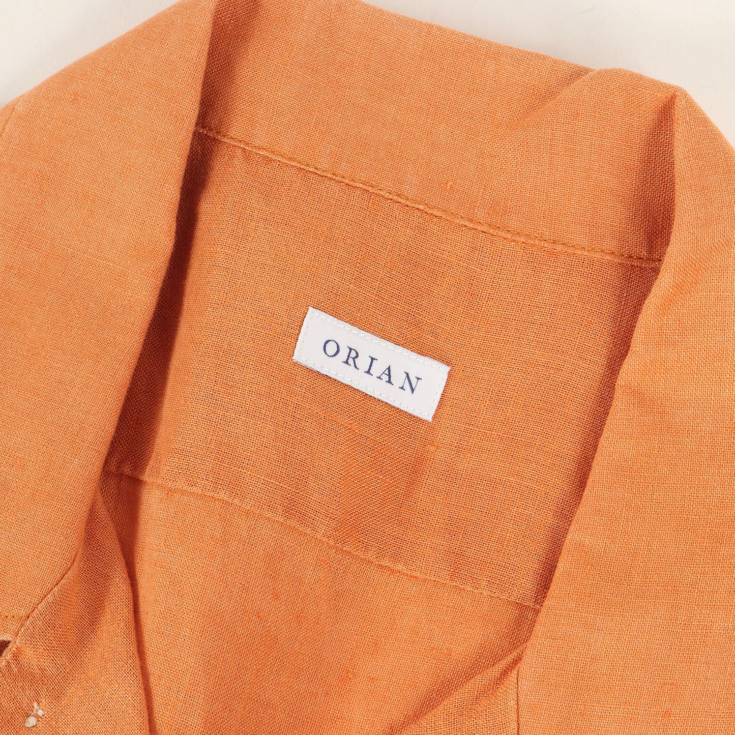 オープンカラー リネン 半袖 シャツ (OR-04-074-231) / MADE IN ITALY