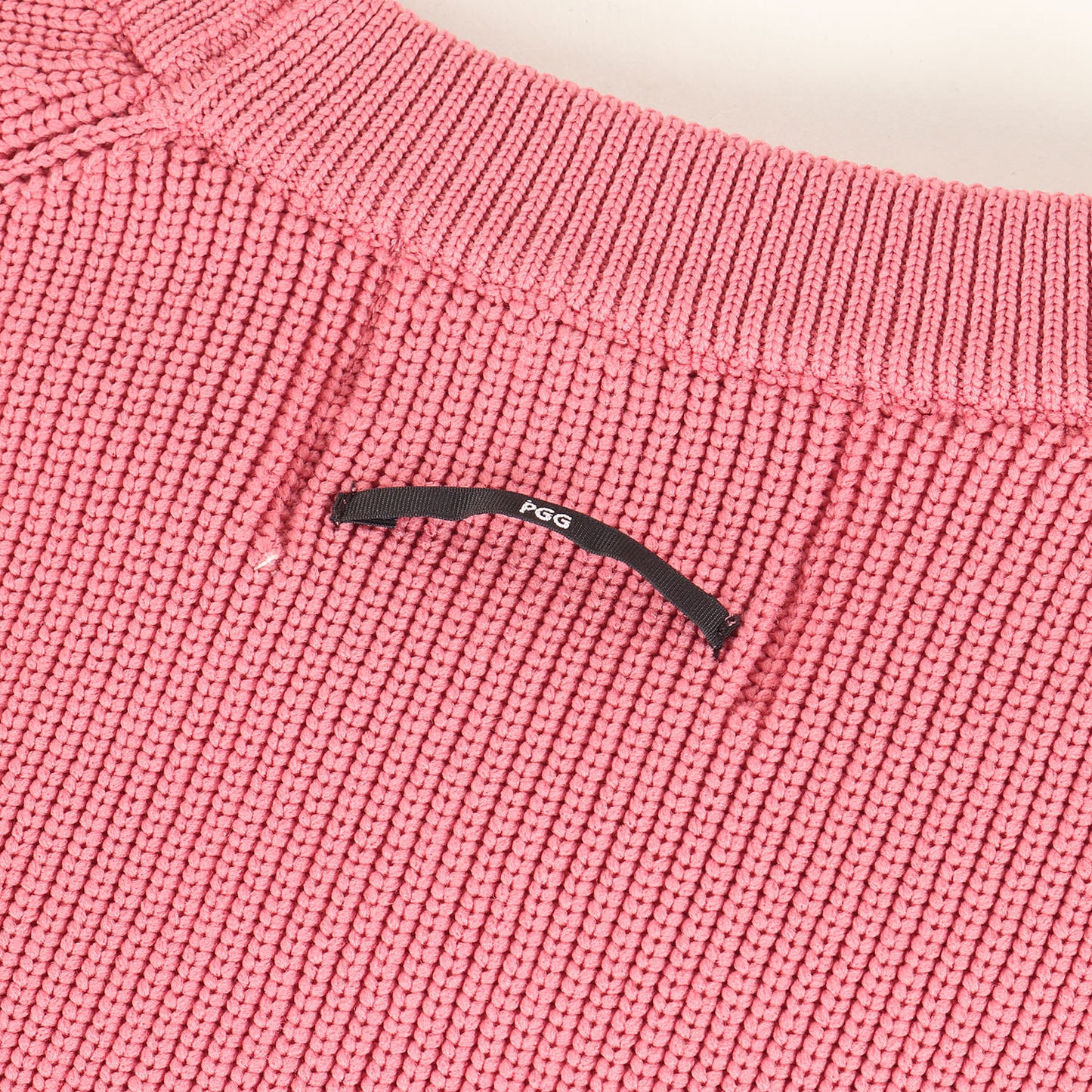 24SS ラグラン 畔編み ポリニット セーター (268-4170101)