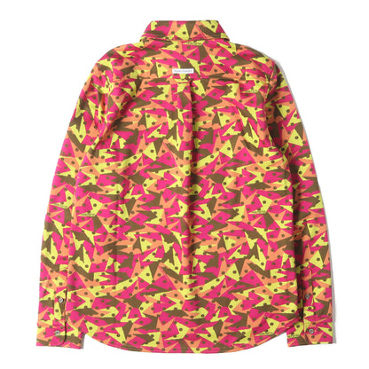 ジオメトリック ジャガード ジャージー 長袖 ポロシャツ