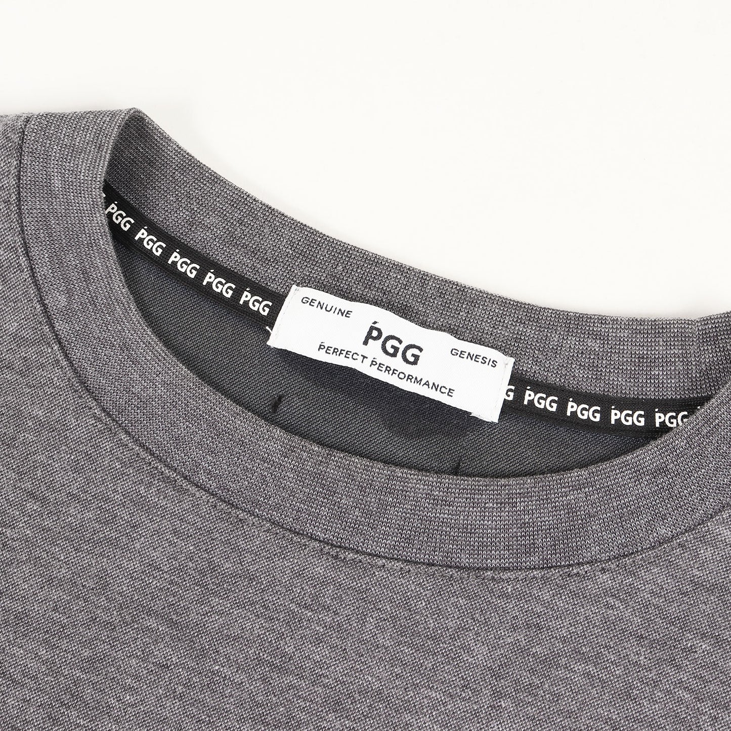 ワンポイント ロゴ ハーフ スリーブ メランジ Tシャツ (268-2906303) / 非売品 MADE IN JAPAN