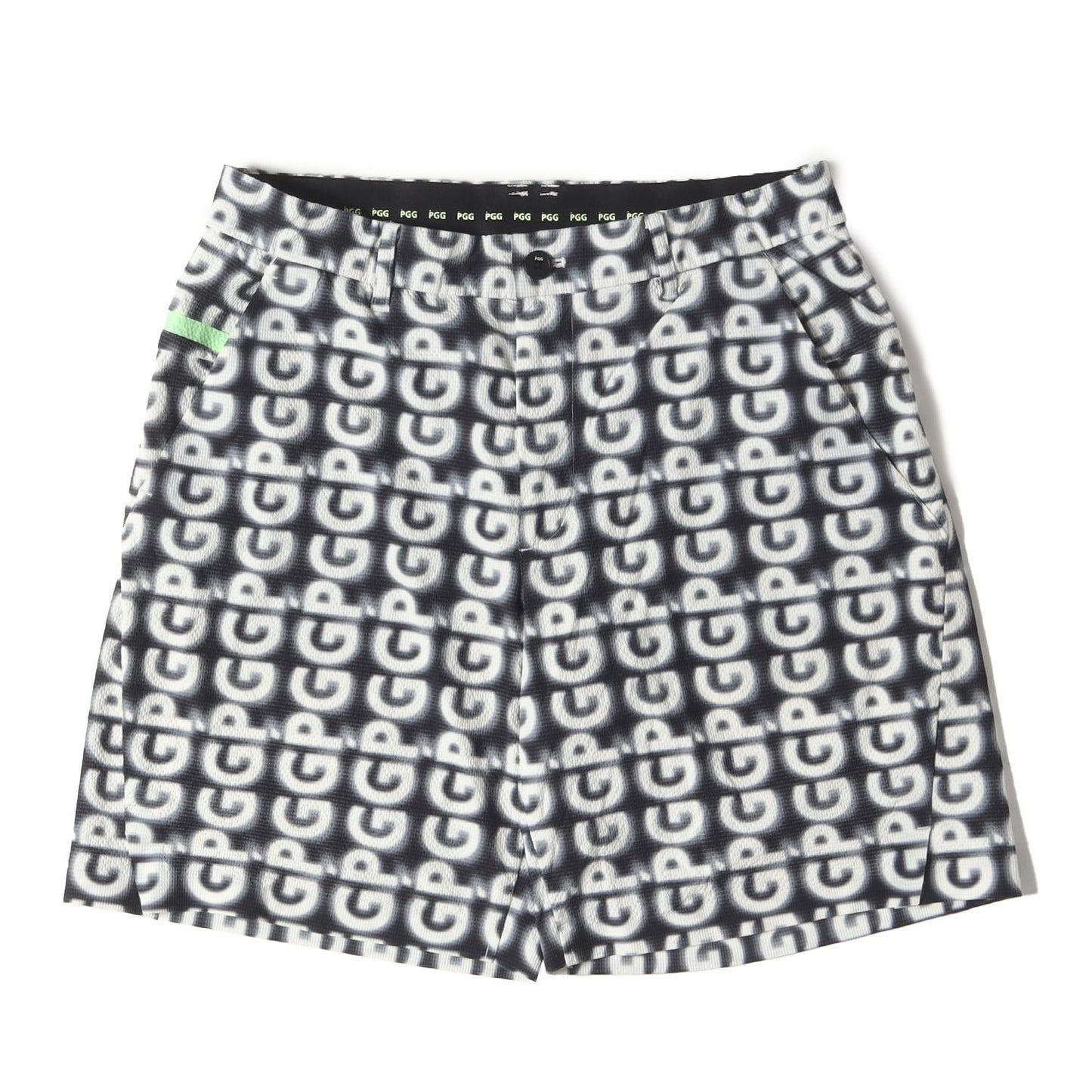 24SS ロゴ 総柄 ストレッチ シアサッカー ショート パンツ (268-4232603)