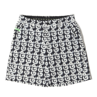 24SS ロゴ 総柄 ストレッチ シアサッカー ショート パンツ (268-4232603)