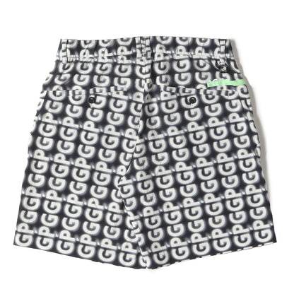 24SS ロゴ 総柄 ストレッチ シアサッカー ショート パンツ (268-4232603)