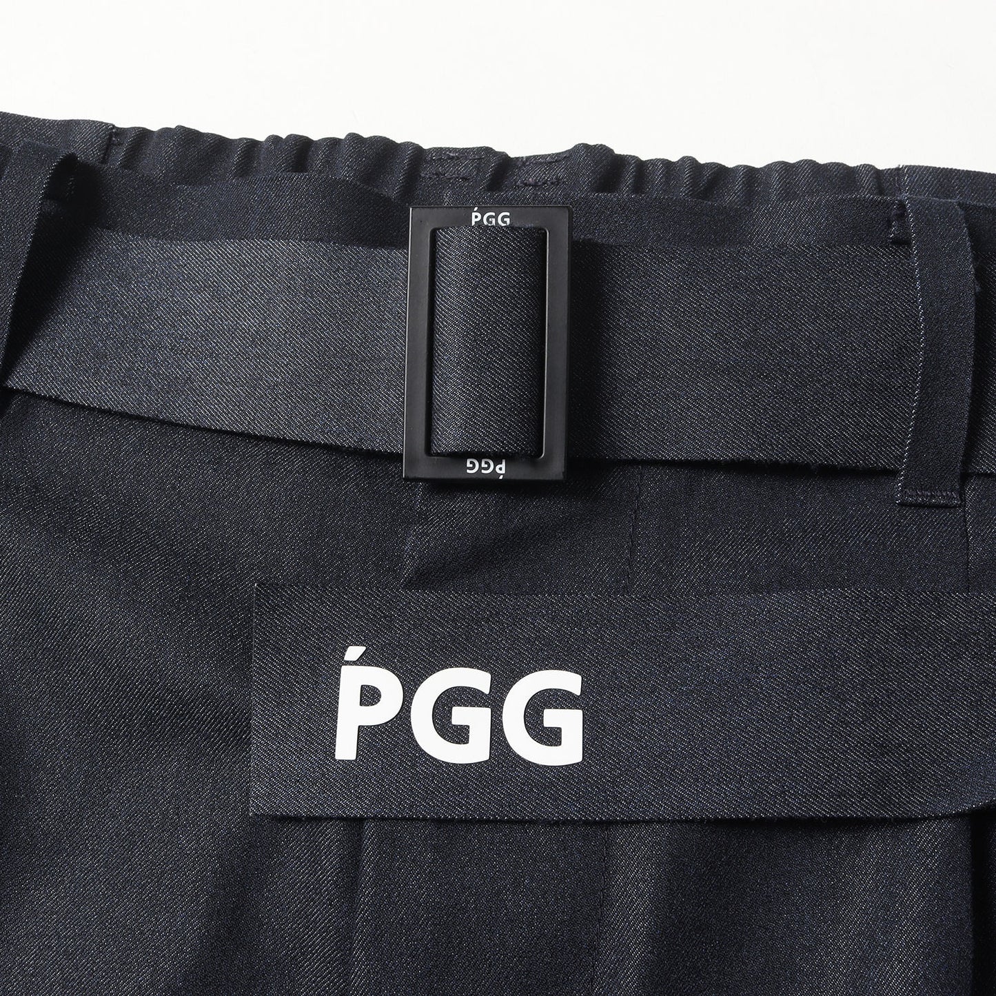 × Lee ベルテッド ポリ デニム スラックス パンツ (268-2106301) / 非売品