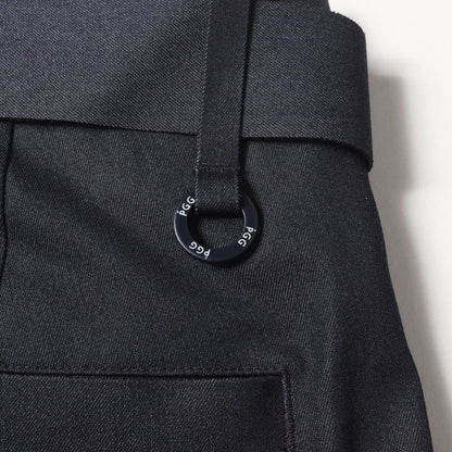 × Lee ベルテッド ポリ デニム スラックス パンツ (268-2106301) / 非売品