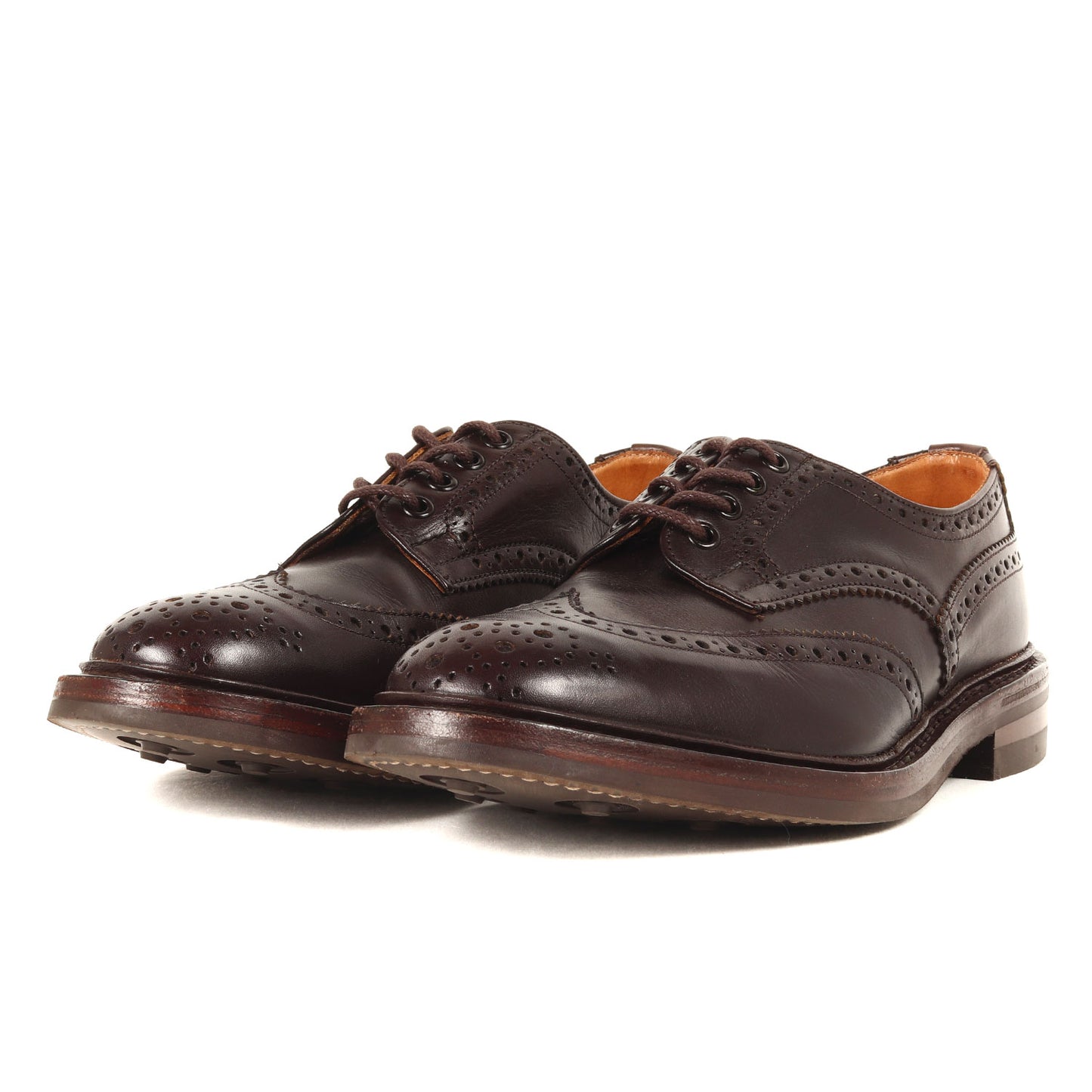 × PEARLY GATES ウイングチップ メダリオン レザー ドレス シューズ (Bourton COUNTRY SHOES M5633)