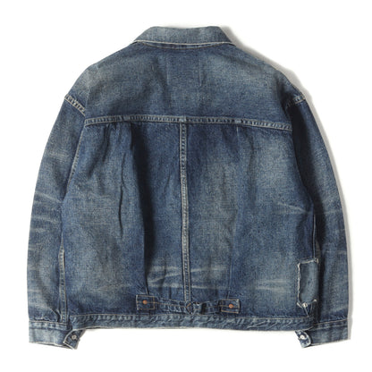 24AW × New Manual ヴィンテージ加工 デニム トラッカー ジャケット (W-NAME JACKET WN-J924)