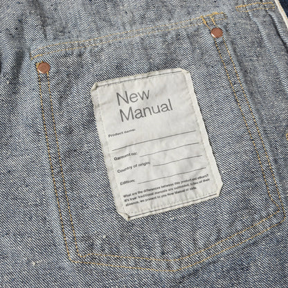 24AW × New Manual ヴィンテージ加工 デニム トラッカー ジャケット (W-NAME JACKET WN-J924)