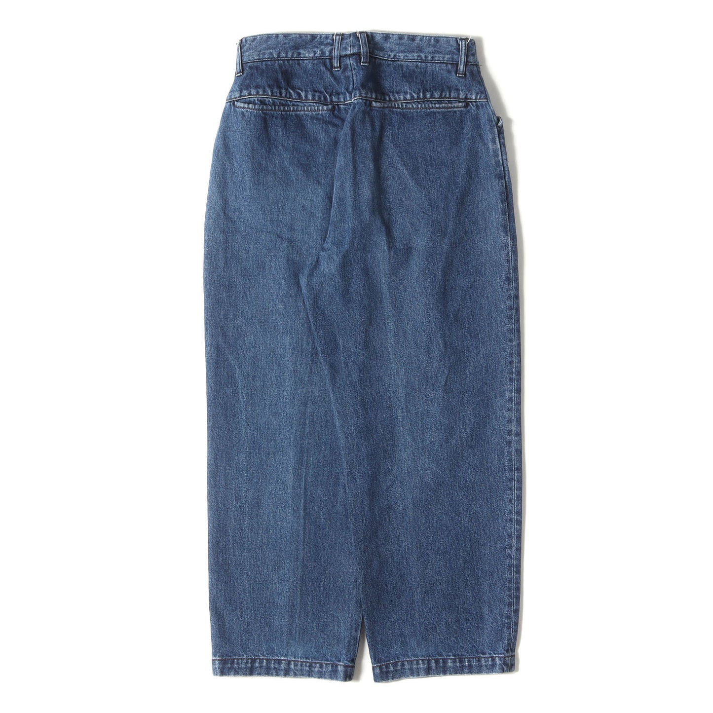 ツータック デニム ワイド テーパード パンツ (Two-tuck Wide Tapered Pants FR0201-M4001) / ジッパーフライ