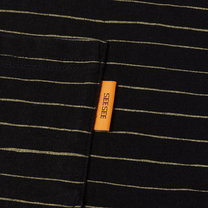 ボーダー 長袖 ポケット Tシャツ