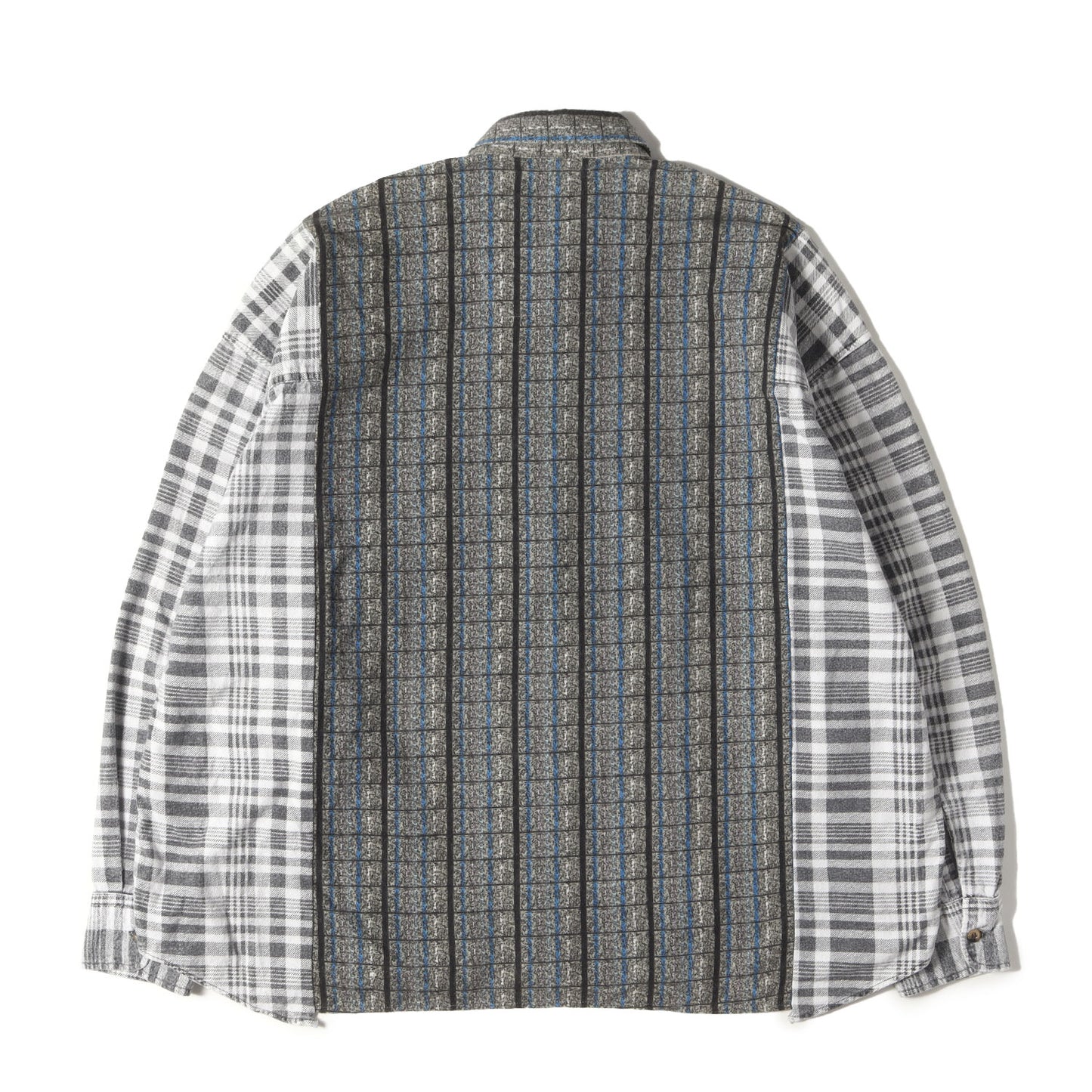 ヴィンテージ リメイク フランネル シャツ (Flannel Ribbon Wide Shirt OT299) / Rebuild by needles