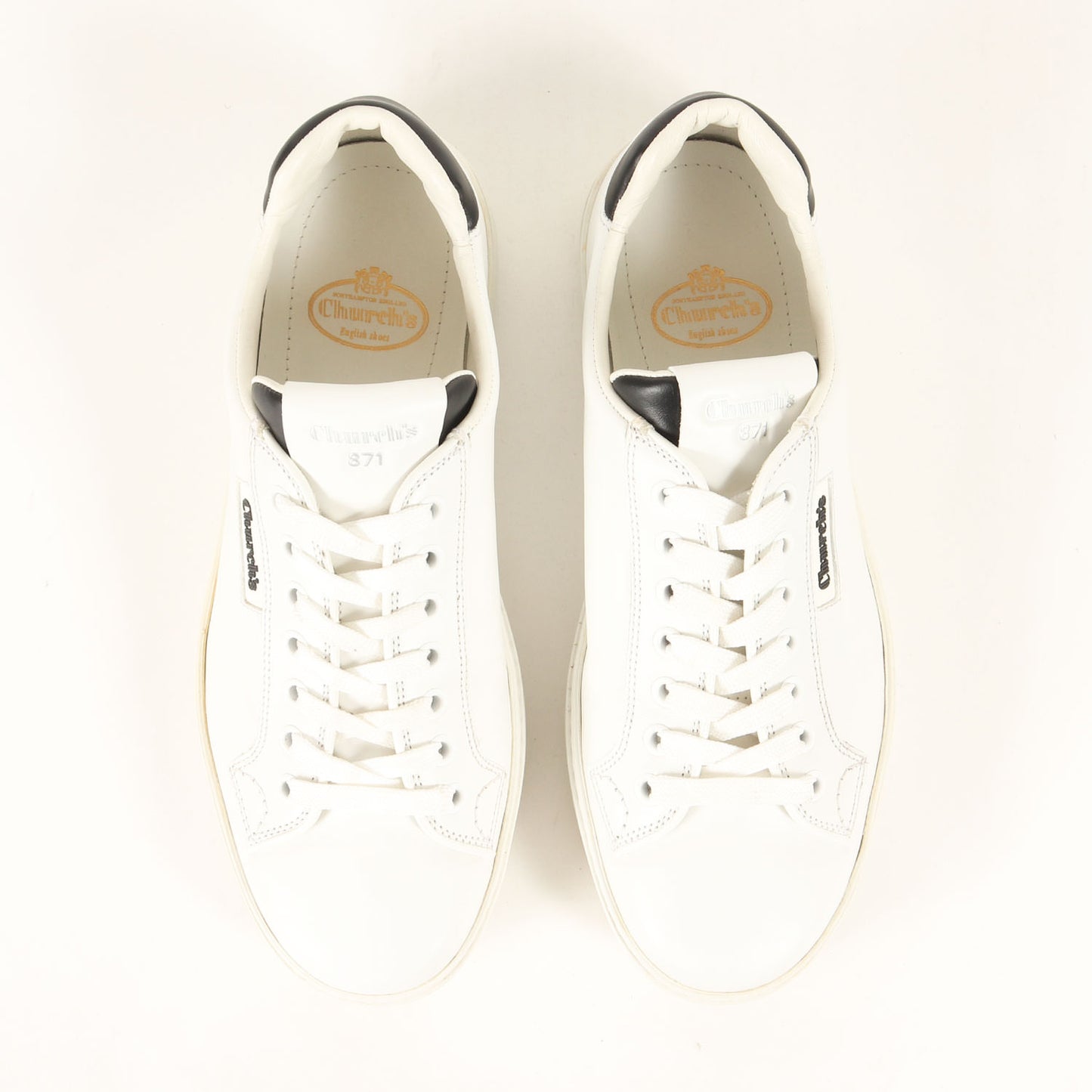 レザー レースアップ コート スニーカー (CH871) / MADE IN ITALY