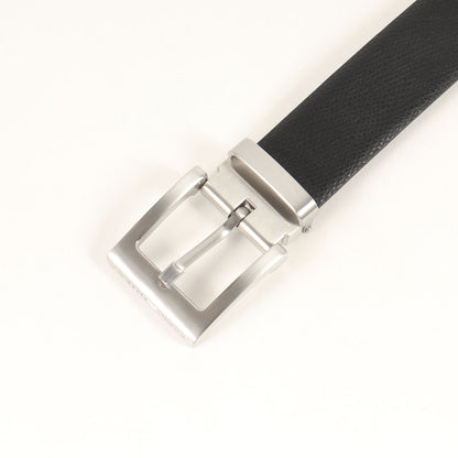 スクエアバックル フォーマル レザー ベルト / MADE IN ITALY
