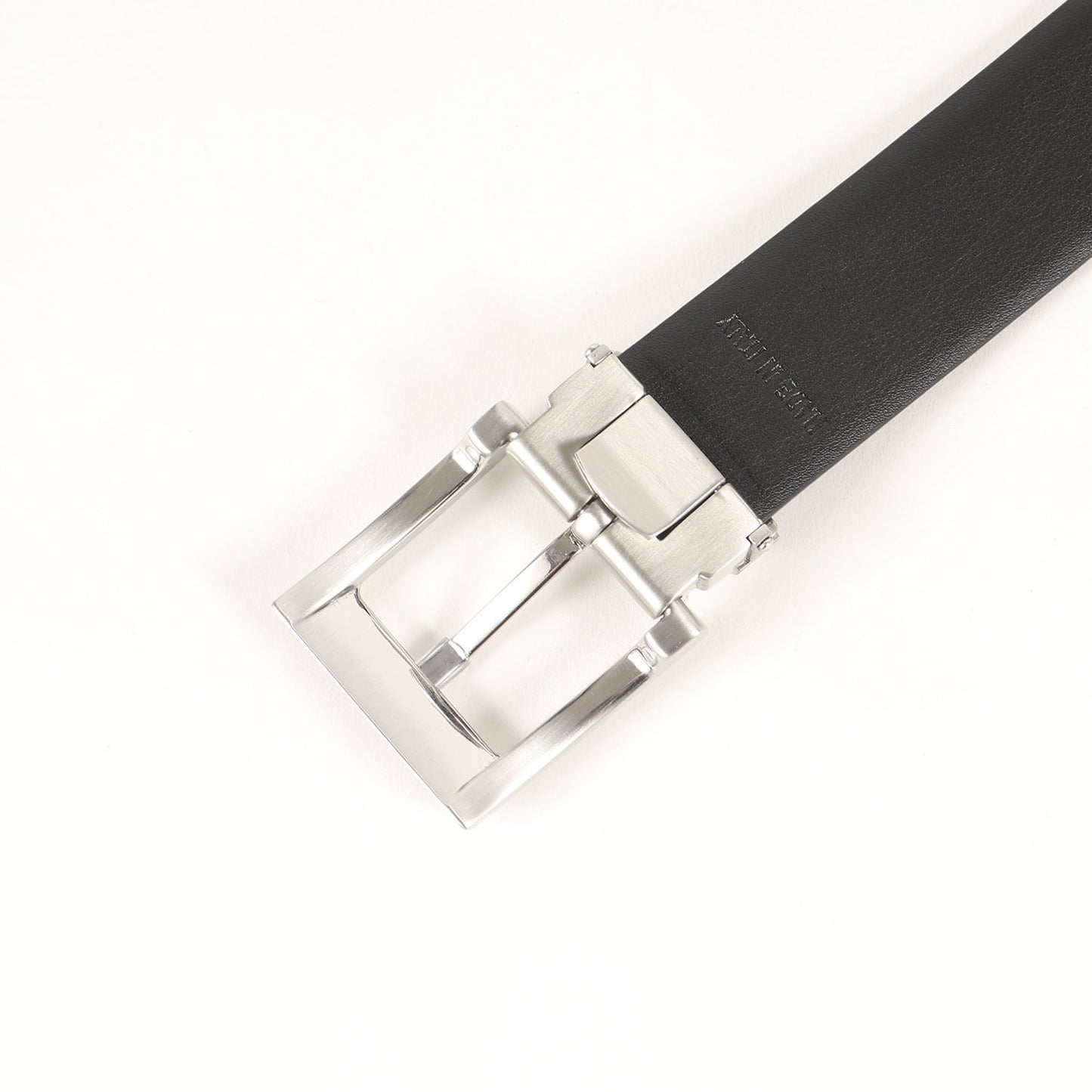 スクエアバックル フォーマル レザー ベルト / MADE IN ITALY