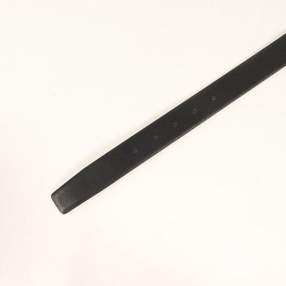 スクエアバックル フォーマル レザー ベルト / MADE IN ITALY