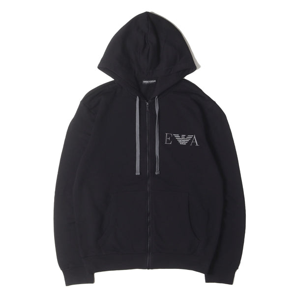 EMPORIO ARMANI エンポリオアルマーニ レザーパーカー フード 46