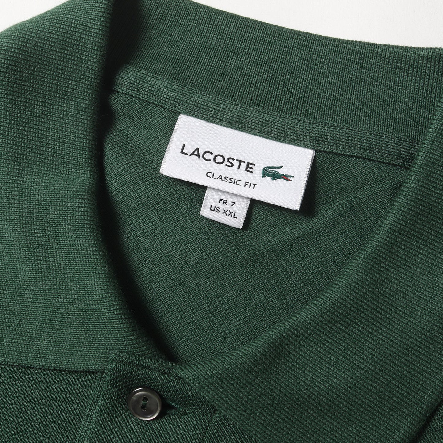 ワンポイント ワニ ワッペン 刺繍 ピケ ポロシャツ (L1212LJ) / CLASSIC FIT MADE IN JAPAN