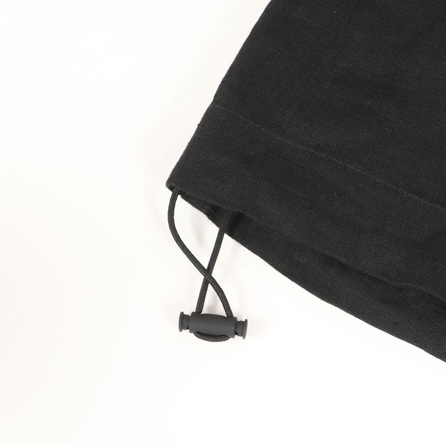 22AW LE PAPIER シグネチャー ロゴ 刺繍 リネン ノーカラー Vネック シャツ ジャケット