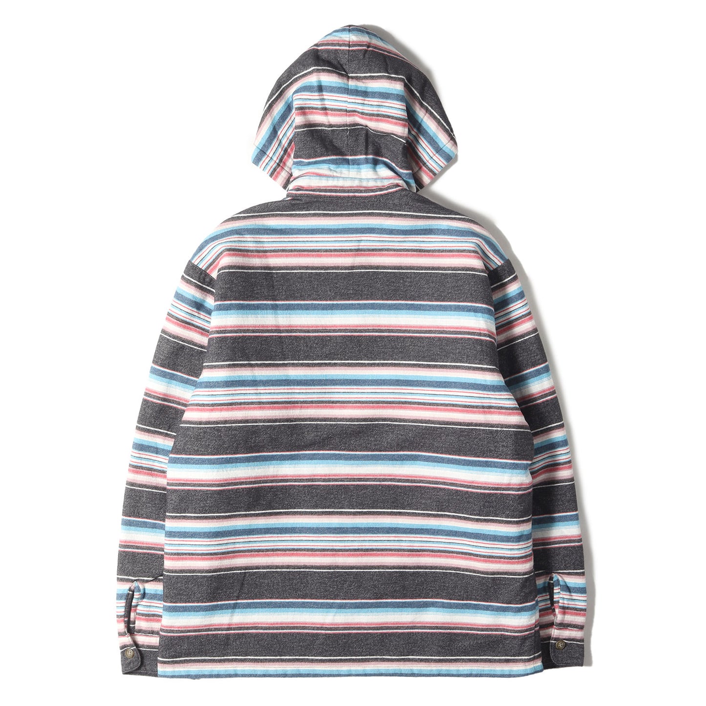 サウスウエスト ボーダー キルティング フランネル シャツ パーカー (SD SOUTHWEST FLANNEL QUILTED HOOD JACKET)