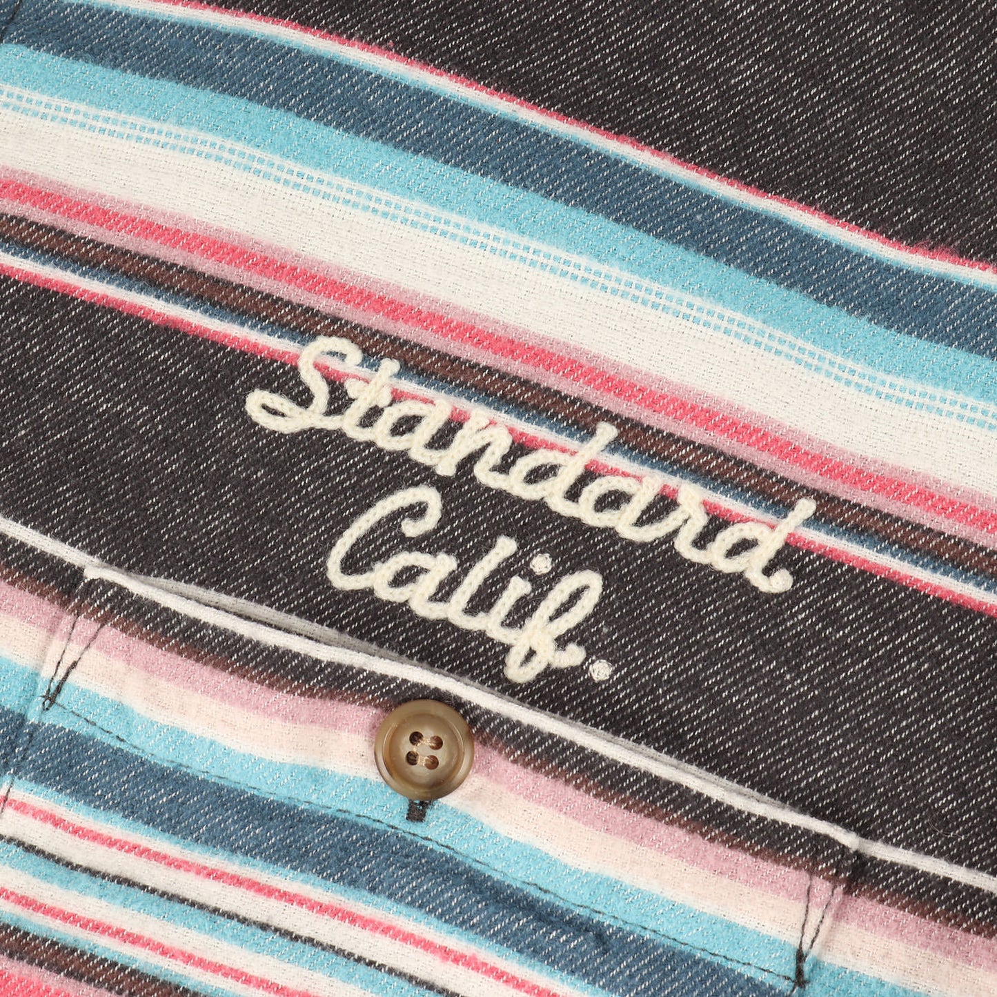 サウスウエスト ボーダー キルティング フランネル シャツ パーカー (SD SOUTHWEST FLANNEL QUILTED HOOD JACKET)