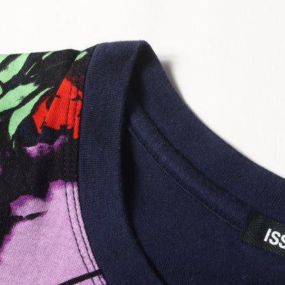 ジオメトリック フラワー 切替 Tシャツ (ME01JK414)