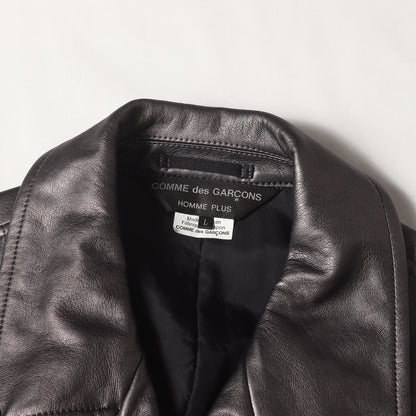 メタリック シンセティックレザー ダブル ライダース ジャケット ブルゾン (PG-J016)