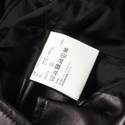 メタリック シンセティックレザー ダブル ライダース ジャケット ブルゾン (PG-J016)