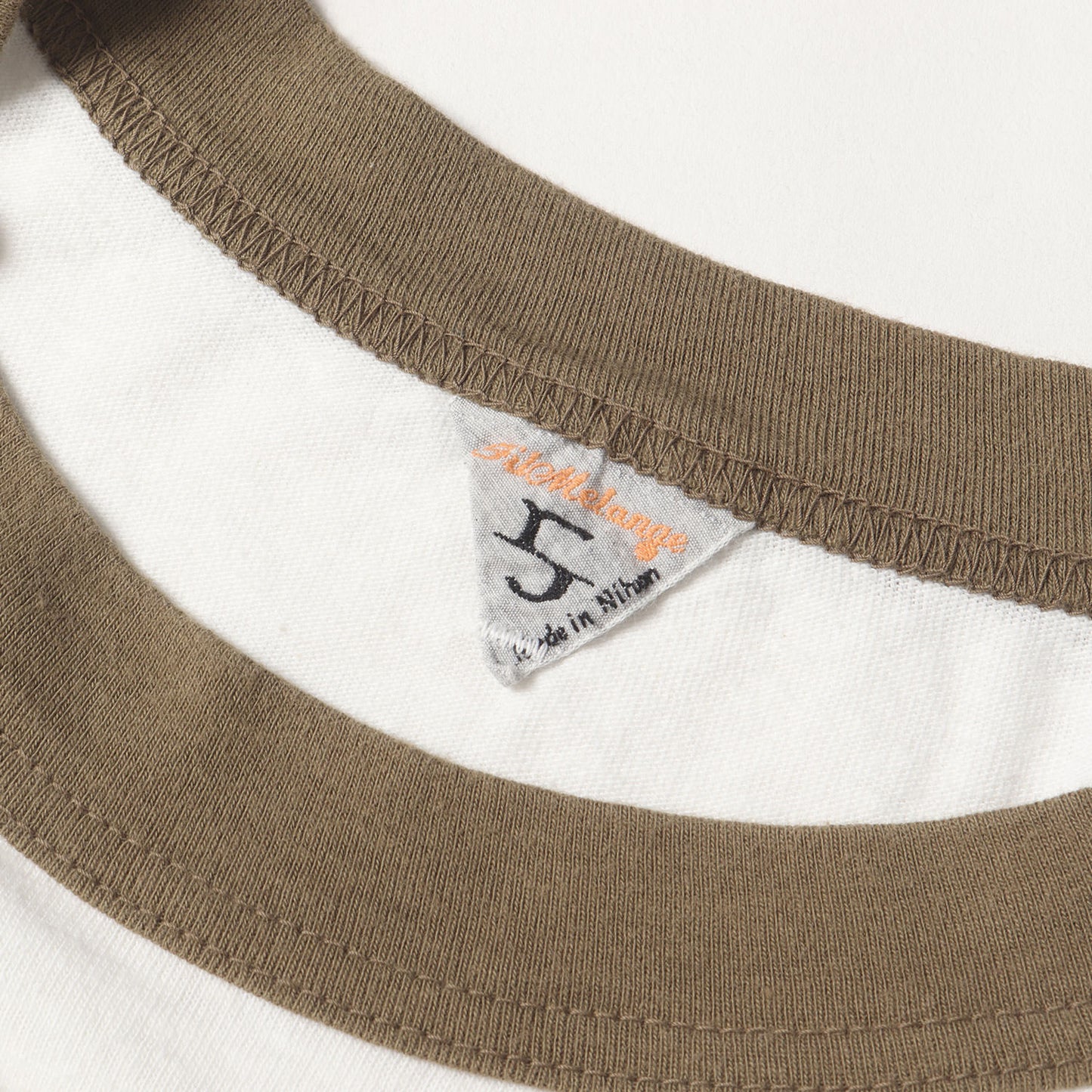 23SS ロゴ リンガーネック トリム Tシャツ (VOLKER-PT 231-1002)