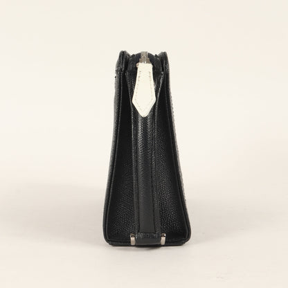 トリコロール アイコン レザー クラッチバッグ (032211)