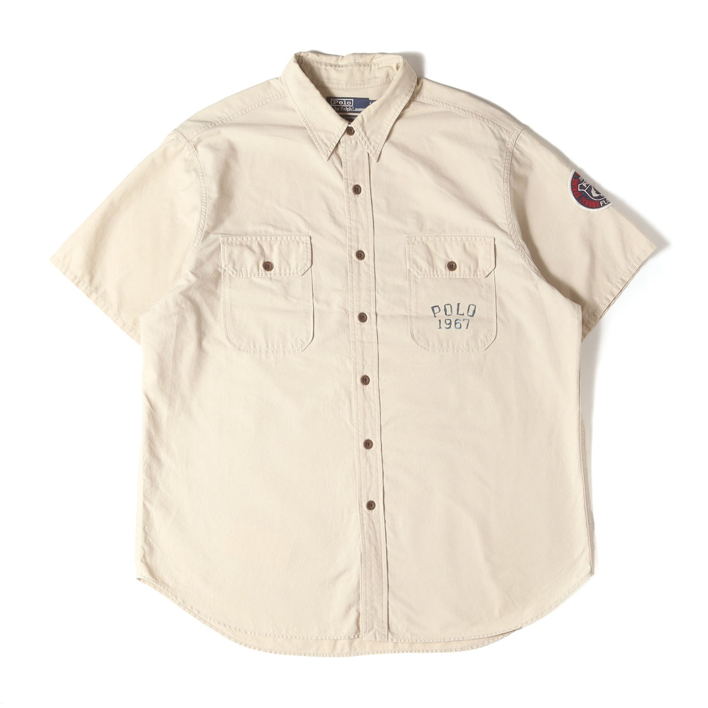 00s OCEAN CAMP シャーク プリント ワーク 半袖 シャツ