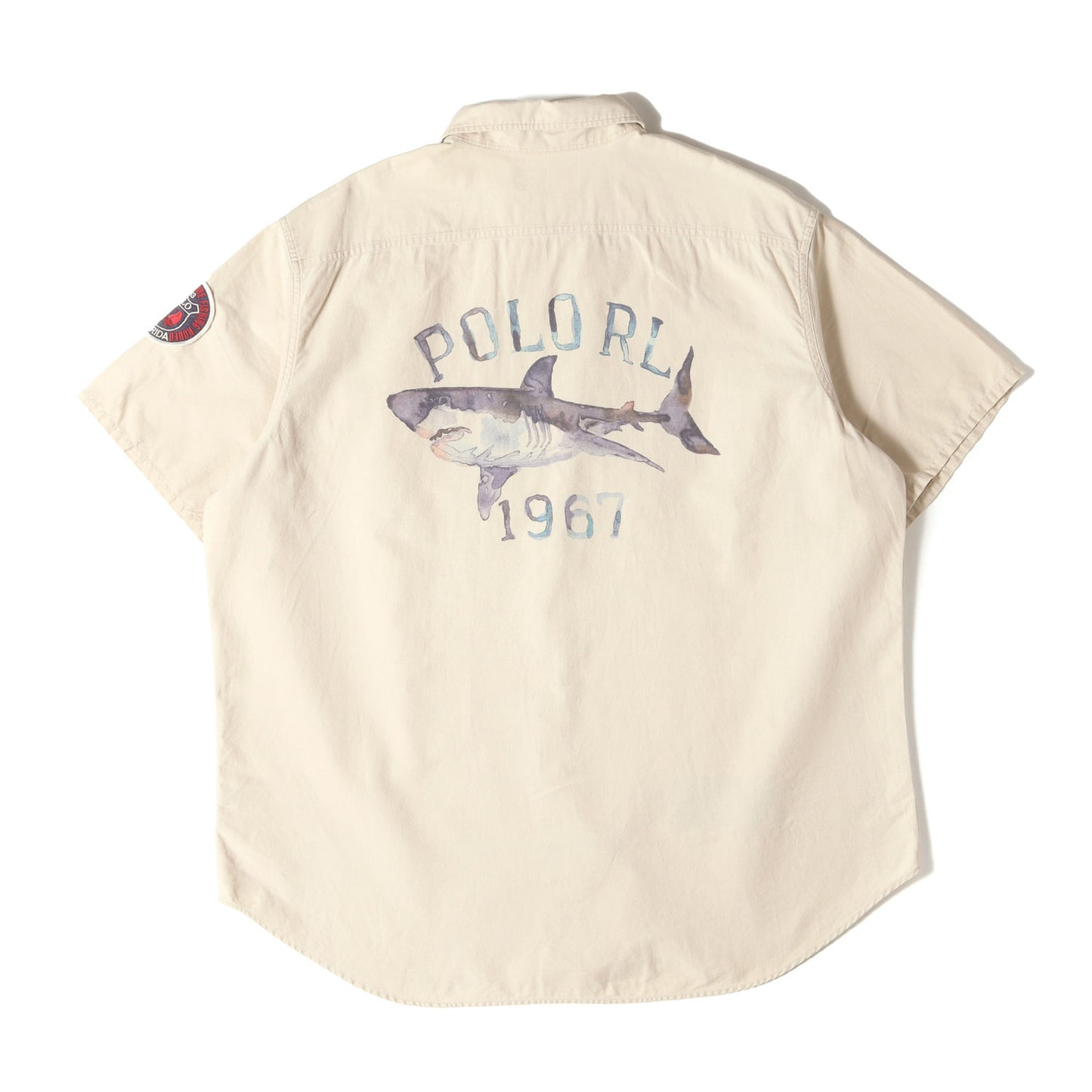 00s OCEAN CAMP シャーク プリント ワーク 半袖 シャツ