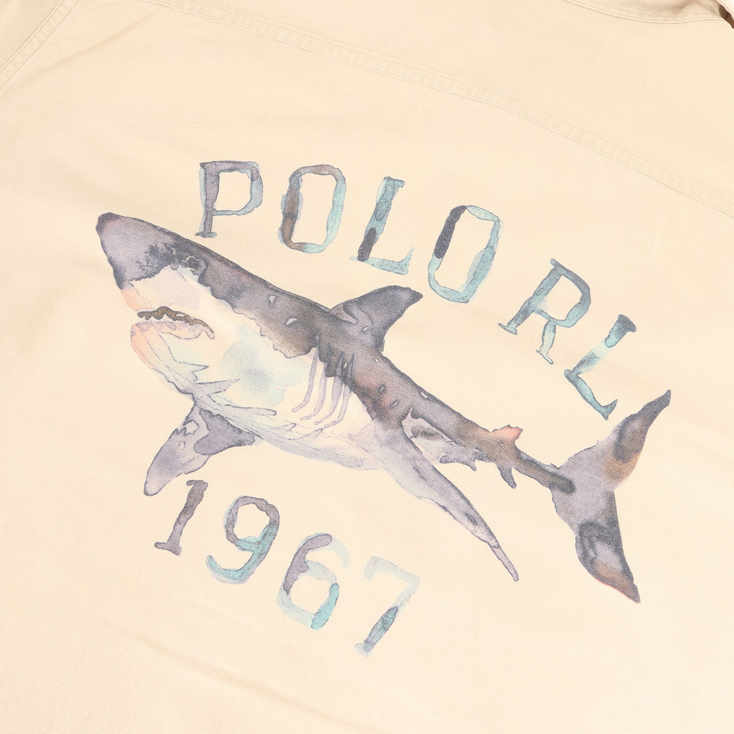 00s OCEAN CAMP シャーク プリント ワーク 半袖 シャツ