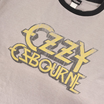 00s OZZY OZBOURNE ロゴ リンガーネック トリム Tシャツ / Winterland MADE IN USA