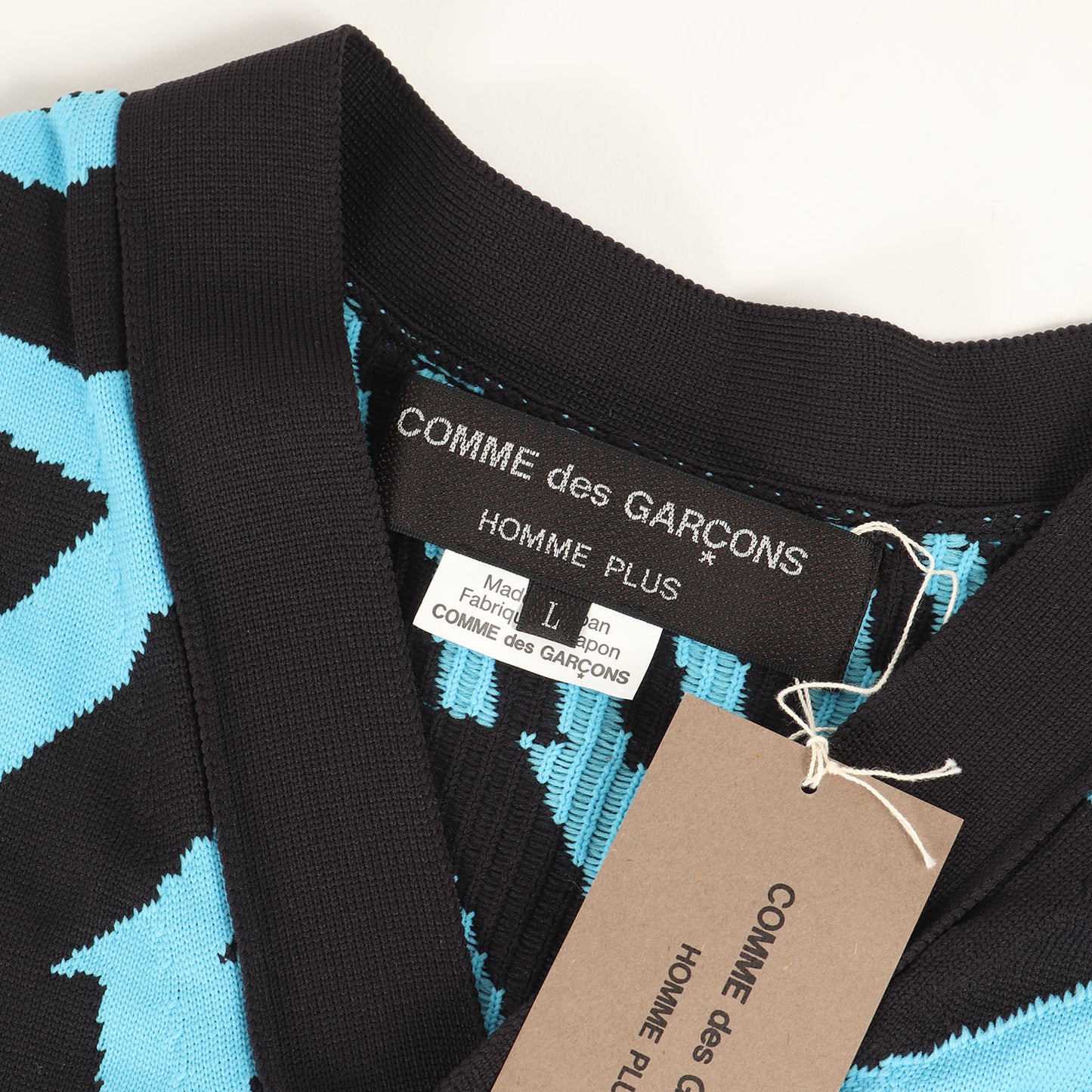 ジオメトリック ジャガード ポリ ニット ロング カーディガン (PK-N013)