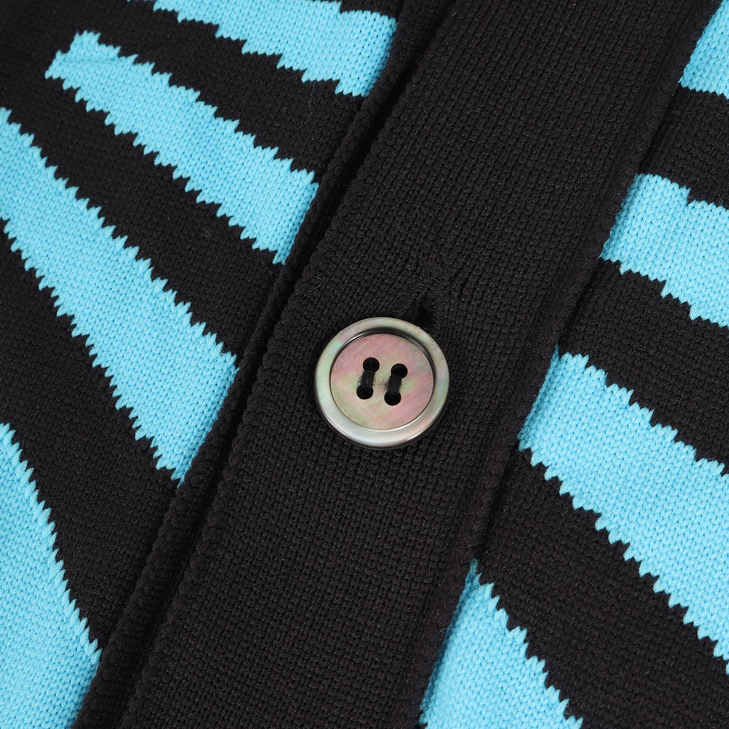 ジオメトリック ジャガード ポリ ニット ロング カーディガン (PK-N013)