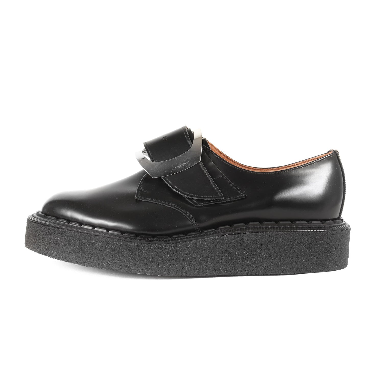 24AW × GEORGE COX バックル モンク レザー クリーパー ドレス シューズ (Platform Brogue PN-K103)