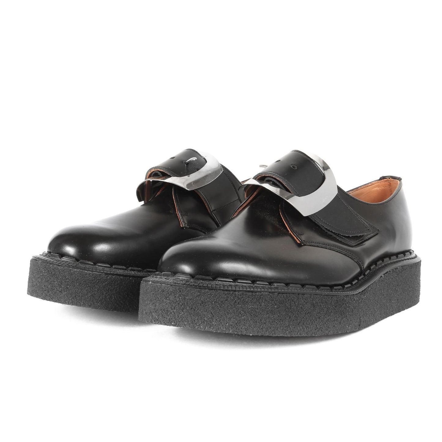 24AW × GEORGE COX バックル モンク レザー クリーパー ドレス シューズ (Platform Brogue PN-K103)