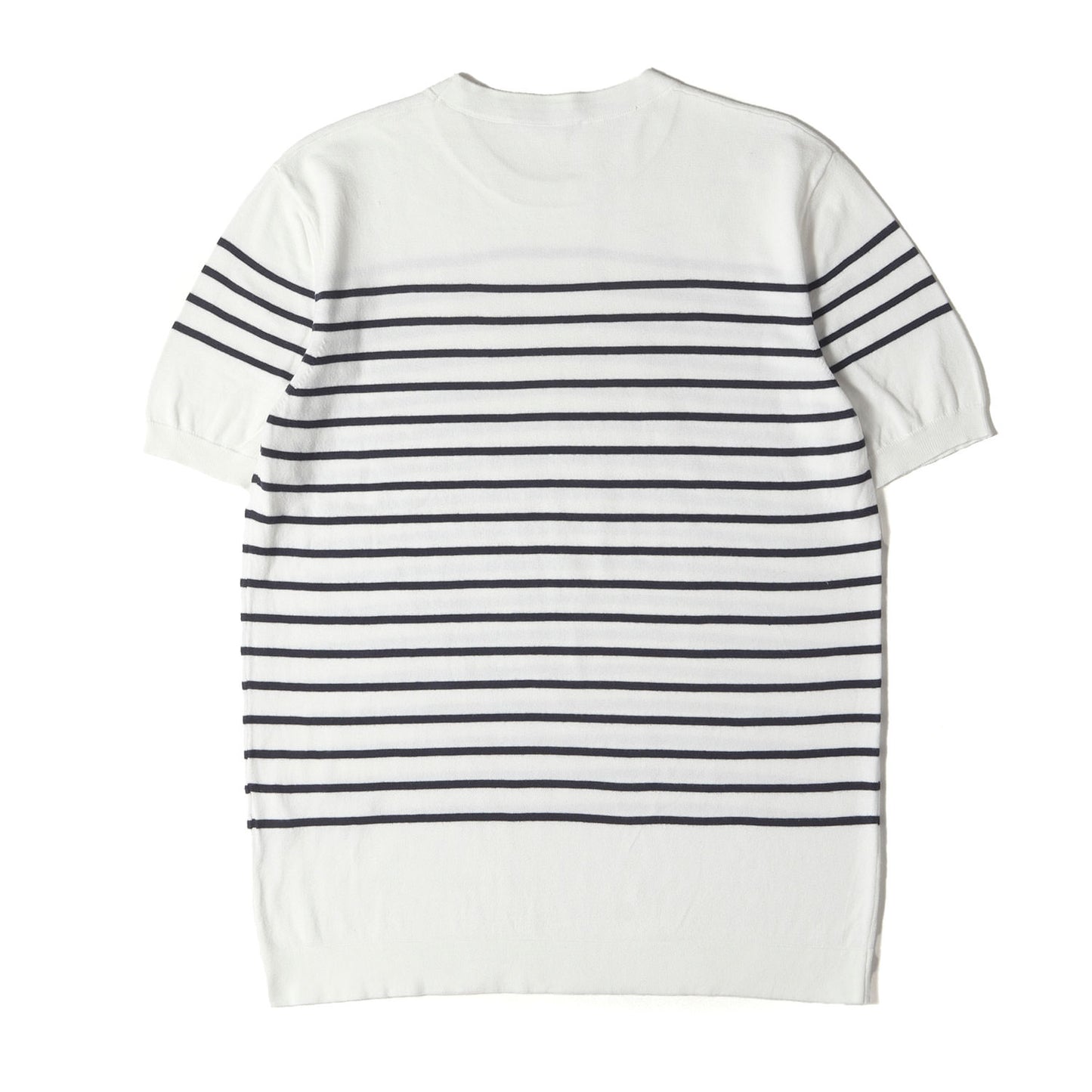 パネルボーダー コットンニット Tシャツ (CN 3124) / MADE IN ITALY