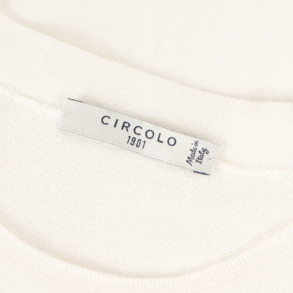 パネルボーダー コットンニット Tシャツ (CN 3124) / MADE IN ITALY