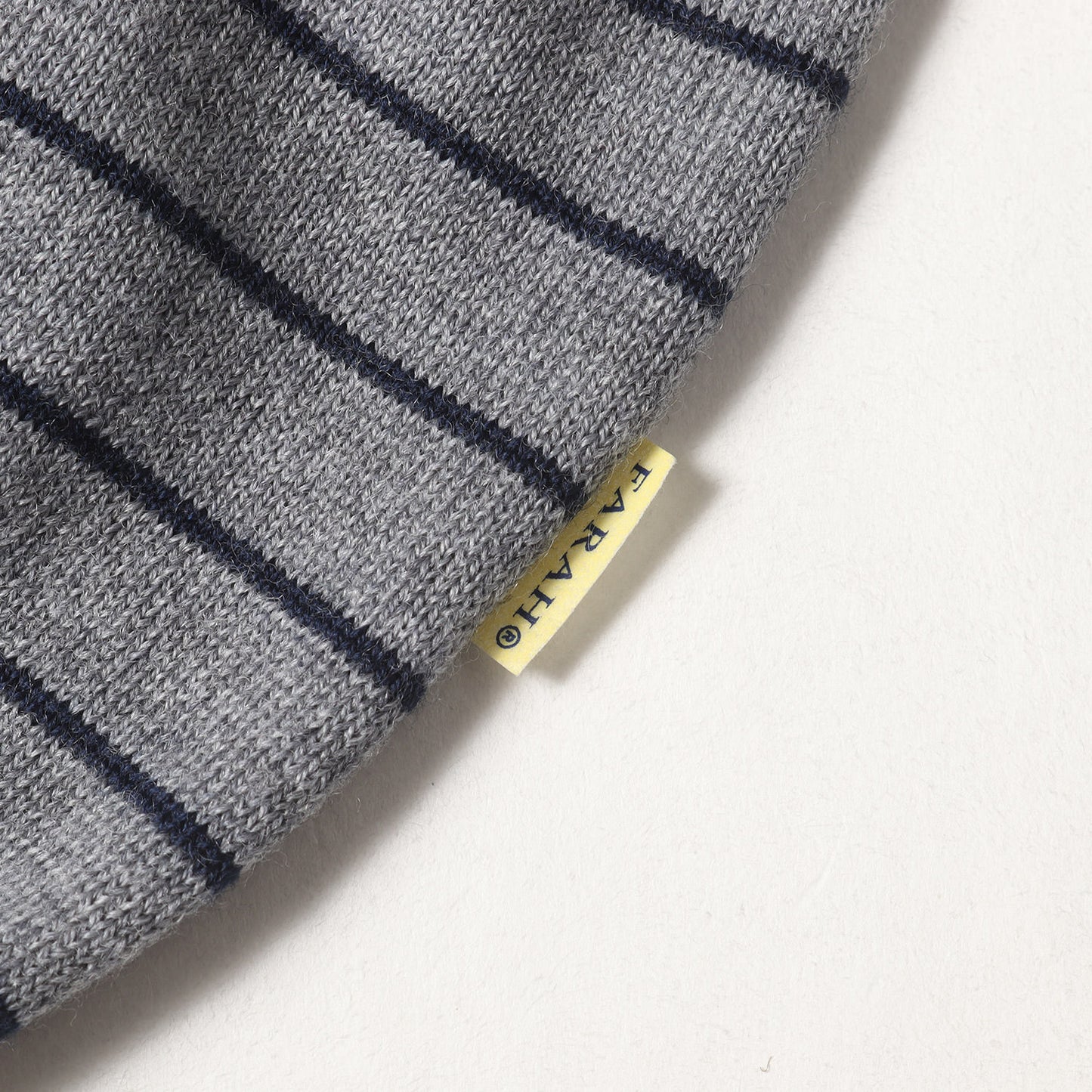 24AW ボーダー ハイゲージ ウール ニット ロングスリーブ ポロシャツ (High Gauge Striped Polo Shirt FR0403-MN003)