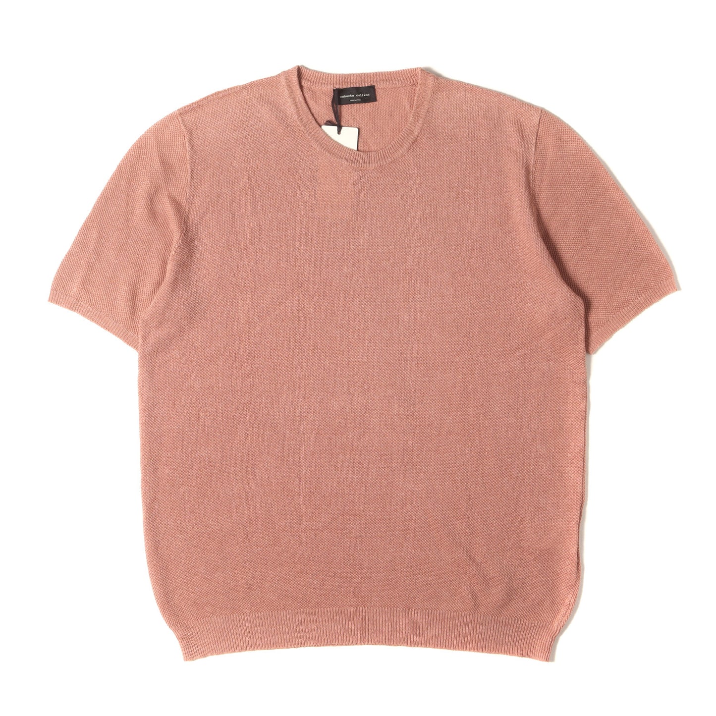 24SS 鹿の子 リネン Tシャツ (LINEN PIQUE TEE 116-01-0664) / MADE IN ITALY