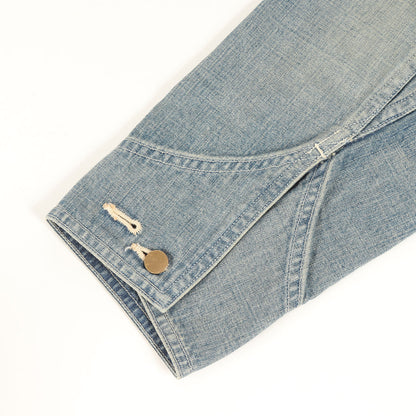 24AW ヴィンテージ加工 ライトオンスデニム カバーオール ジャケット (ORGANIC COTTON 10oz DENIM COVERALL M24C03BL01C)