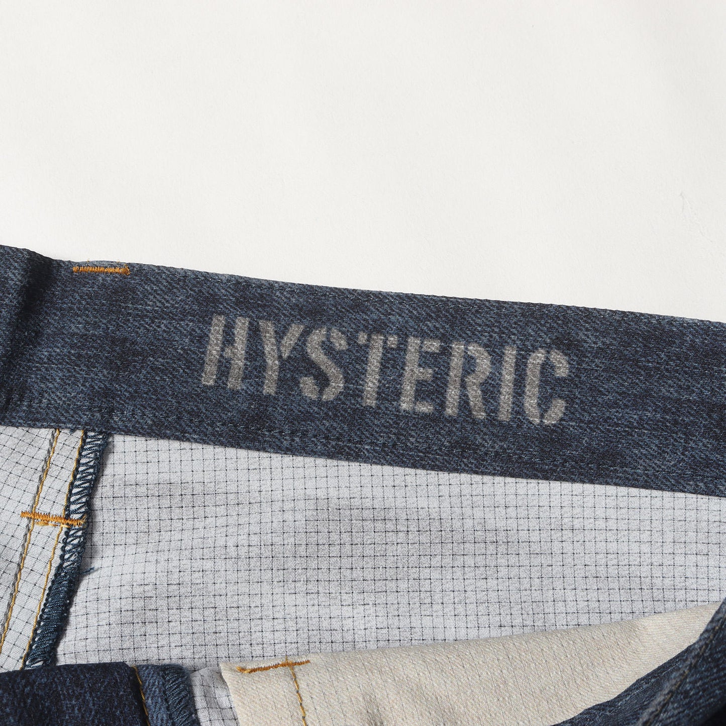 転写 プリント アートメイク スリム ストレート パンツ (ARTMAKE FAKE JEANS 02222AP02)