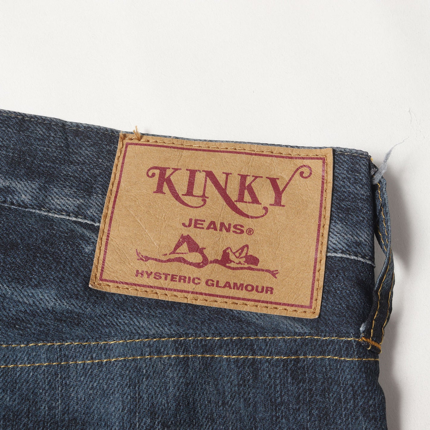 転写 プリント アートメイク スリム ストレート パンツ (ARTMAKE FAKE JEANS 02222AP02)