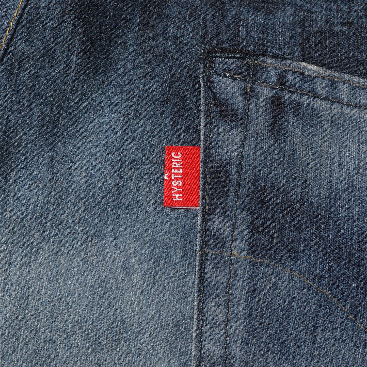 転写 プリント アートメイク スリム ストレート パンツ (ARTMAKE FAKE JEANS 02222AP02)