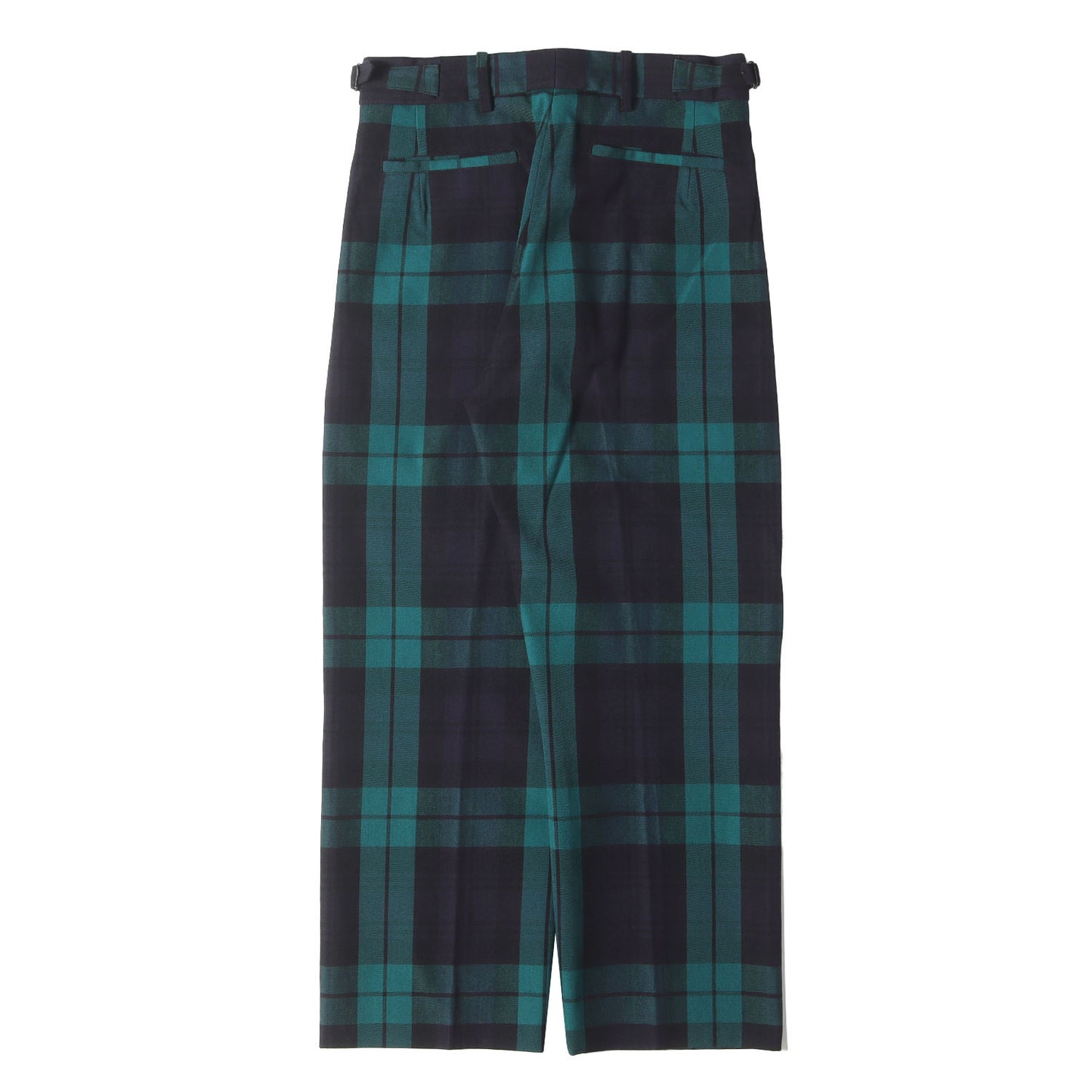 23AW ブラックウォッチチェック ウール スラックス パンツ (Scottish Sideseemless Trousers KS23FPT03)