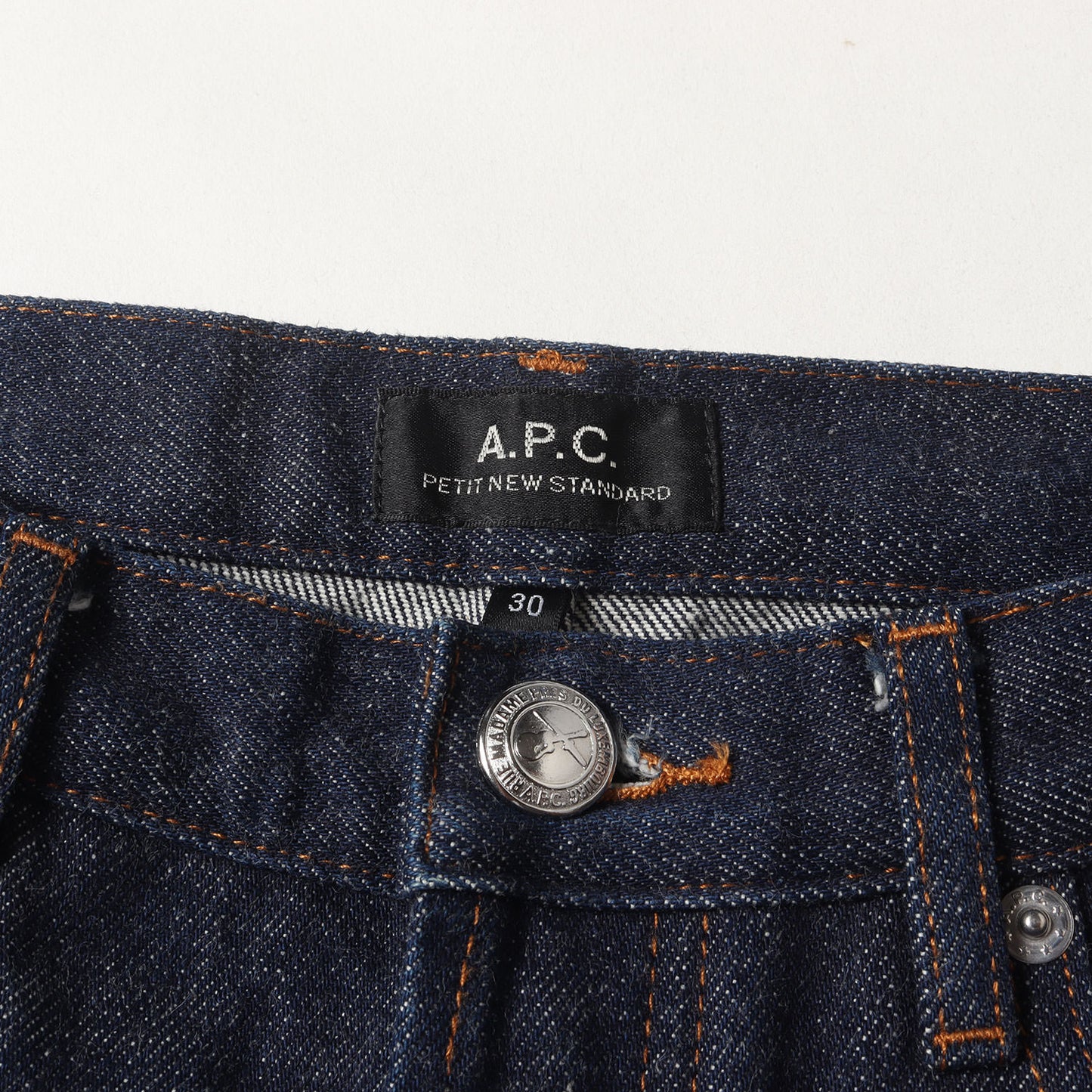 リジッド ストレート デニム パンツ (PETIT NEW STANDARD) / ボタンフライ